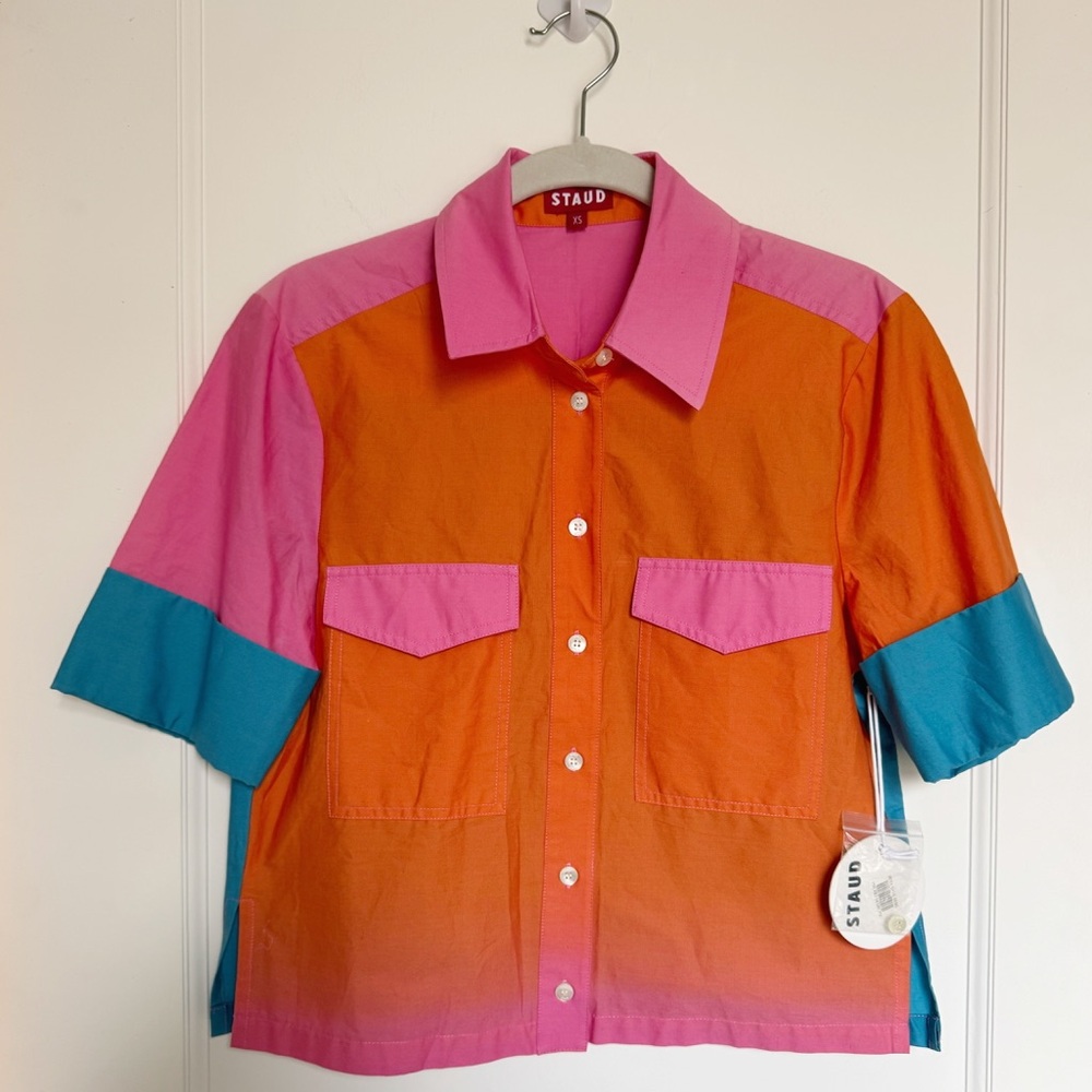 NEW with tags, STAUD Rue Top – Hibiscus Multicolor